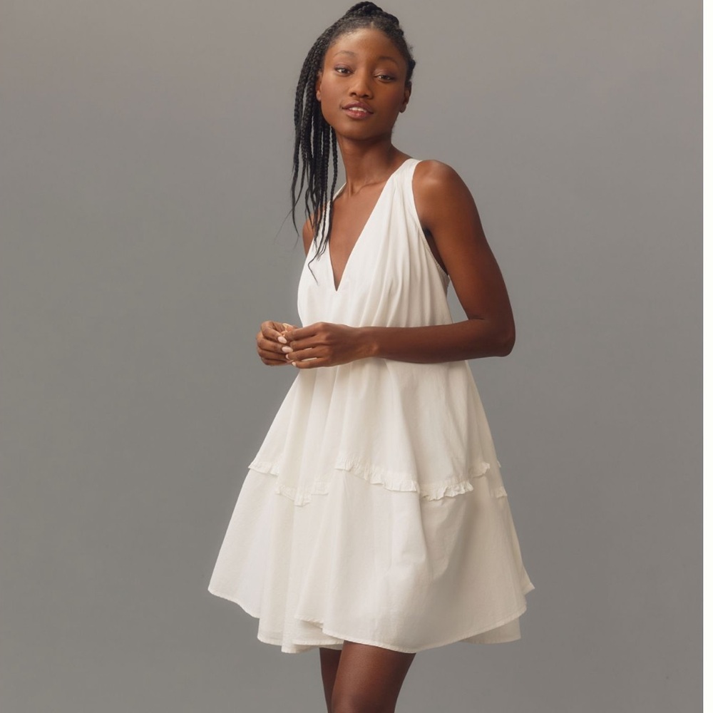 NWT Anthropologie V-Neck Swing Tunic Dress Size XL
